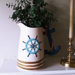 Home Accents pitcher Navy‎ ship nautical decor